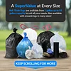 210L / 55Gallon | 50 Micron Industrial-grade Ultra-thick Trash Bags | Made in the USA | Heavy Duty | Bulk | Great Value | Black Multi-Purpose Trash Bags