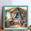 Bedroom-11CT Stamped Cross Stitch 50*50cm/19.69*19.69in