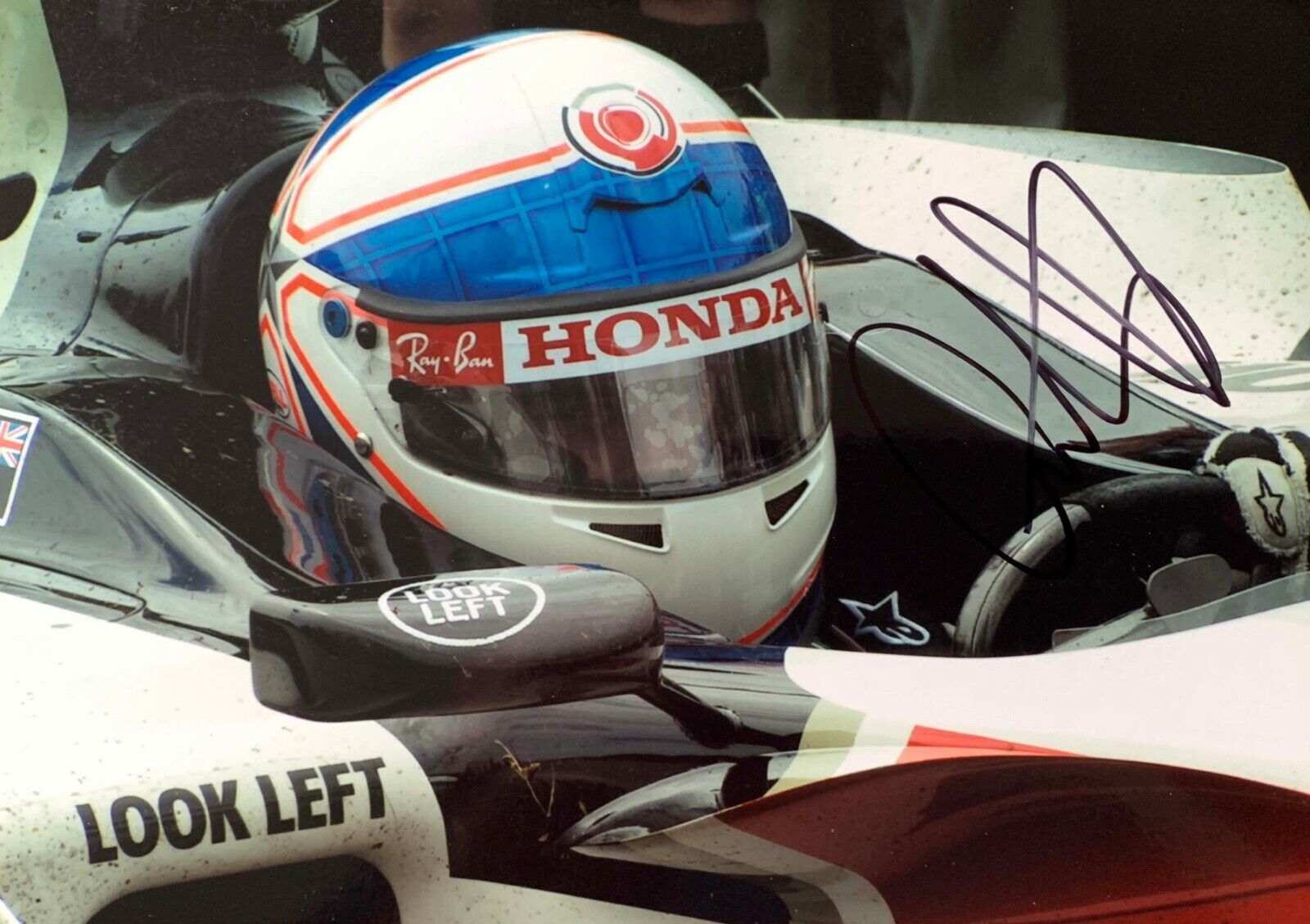 Anthony Davidson BAR Honda Hand Signed Autograph F1 Brawn Le Mans Petronas