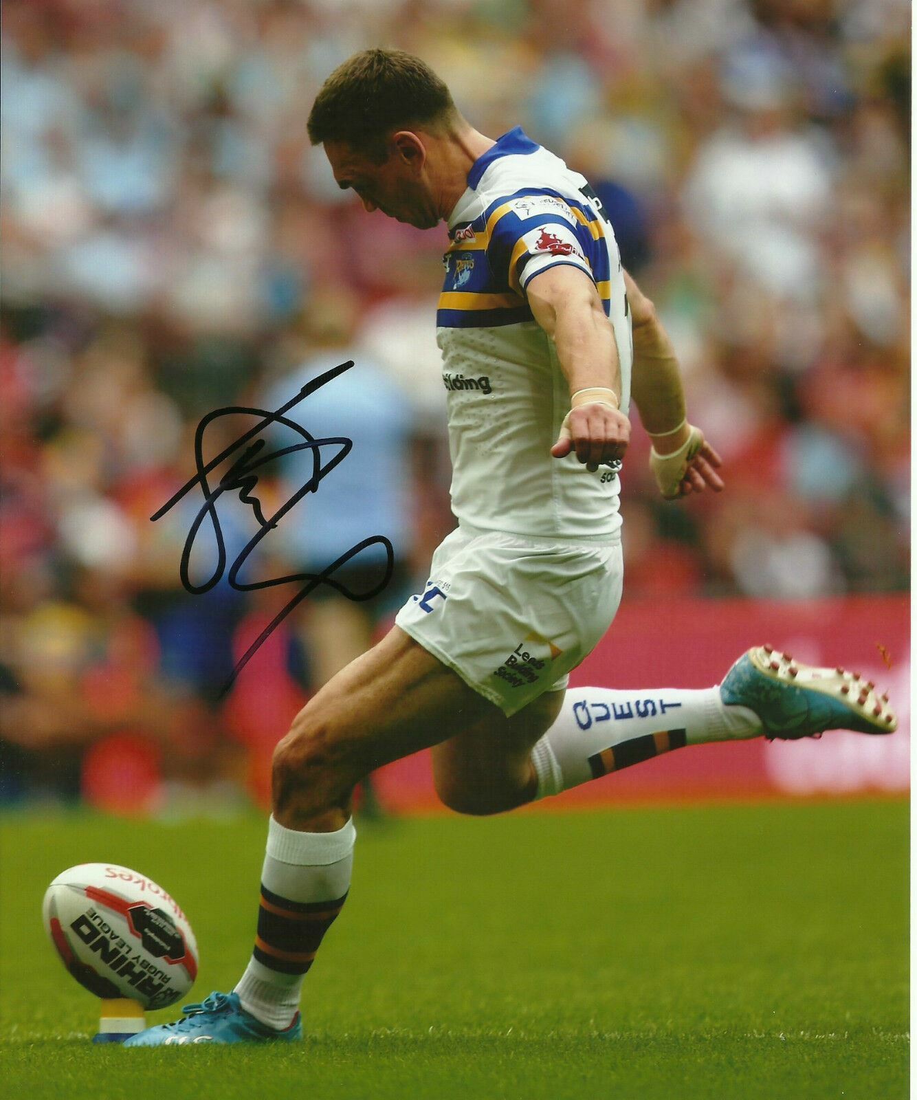 Kevin Sinfield SIGNED Autograph 10X8 Photo Poster painting Leeds Rhinos Rugby AFTAL COA (2326)