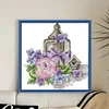 Spring Of Flowers And Lanterns - 14CT Stamped Cross Stitch 38*37cm/14.96*14.57in