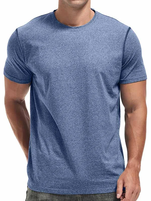 Men's Pure Cotton Bottoming Round Neck Short-Sleeved T-shirt