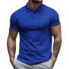 2024 Summer New Men's Lapel Loose Short-sleeved Polo Shirt
