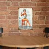 Pin Up Bathroom Girl - Vintage Metal Signs(12*16Inch)-Pin-up-girls
