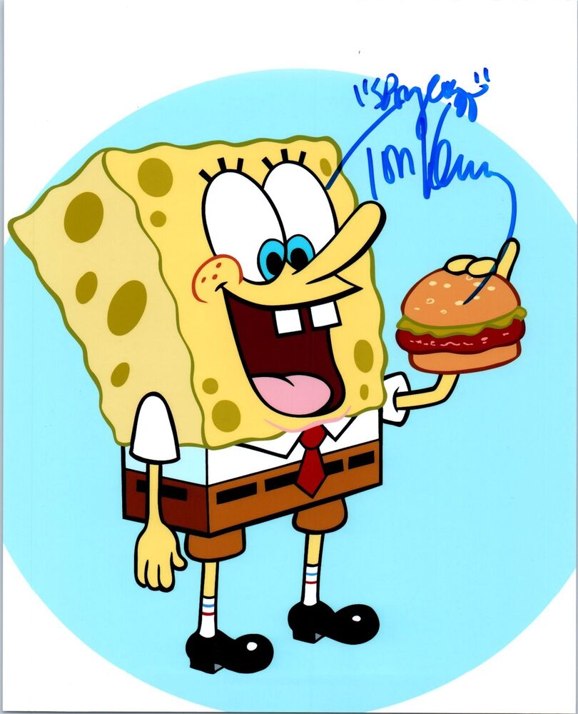 TOM KENNY Signed Autographed SpongeBob SquarePants 8X10 Photo Poster painting B