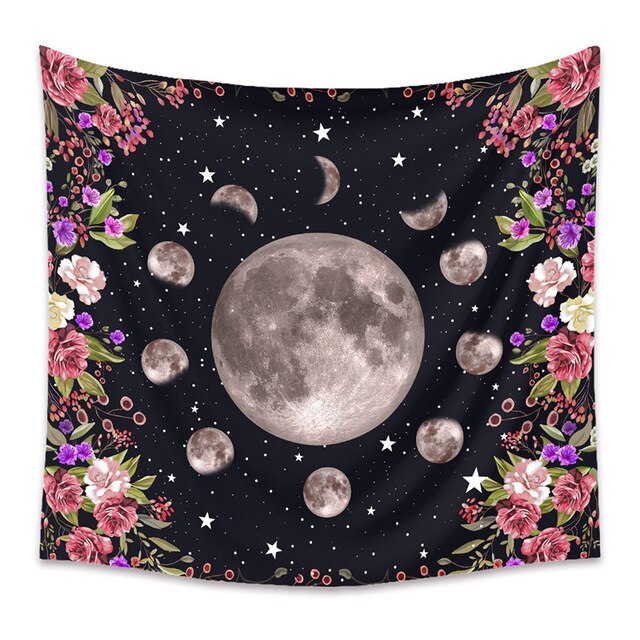 

Wall Tapestry - Moon Phase Flower-150*130cm, 501 Original