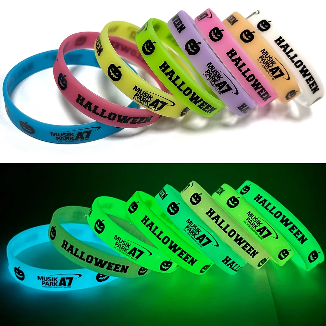Luminous Silicone Wristband Wholesale Price Custom Logo Desgin  Eco-friendly Led Silicone Event Wristband Bracelet