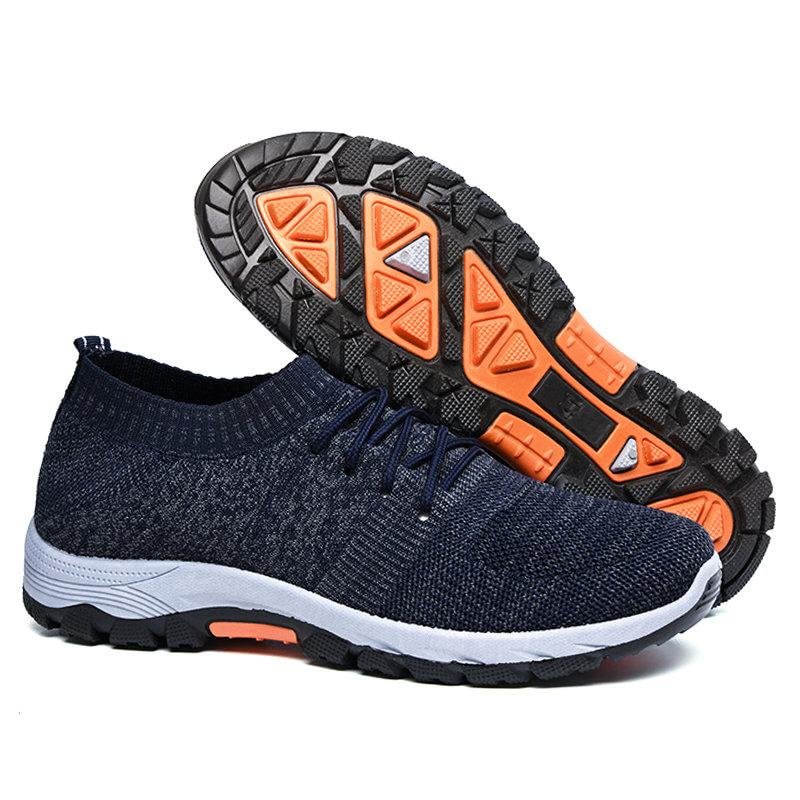Men Shoes - Men's Flyknit Breathable Non Slip Sport Casual Running ...