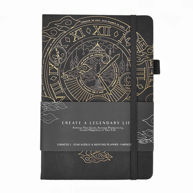 A5 English Version Thick 5-week Planner Study Schedule Hardcover Notebook Customized Office/cultural/notebook/notepad