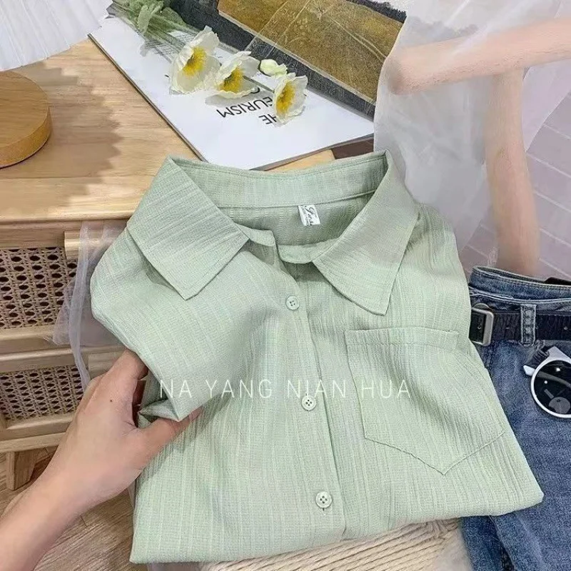 Uveng Uveng And Autumn 2025 New Shirt Jacket Women's Design Sense Lazy Style Korean Version Of Loose Long Shirt Tide