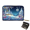(US Local)DIY Diamond Art Diamond Dot Card Pack 5D Diamond Painting Pouch (Snow Scene)