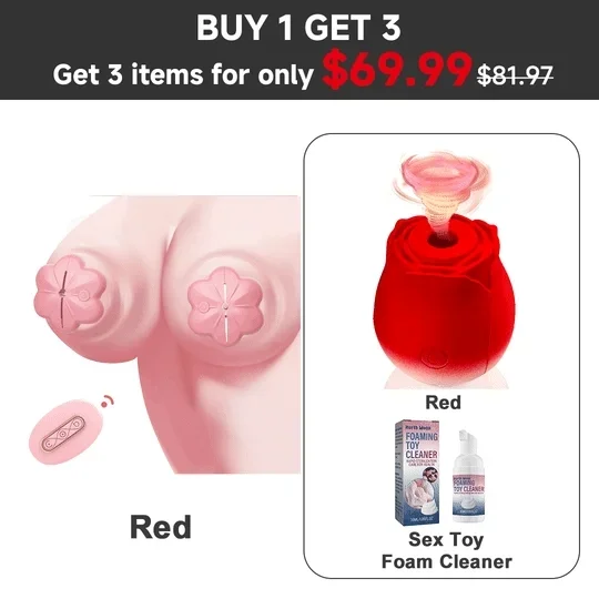 Wireless Nipple Toys with 10 Vibration Patterns and Soft Liquid Silicone for Comfort