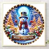 uk.everydayedeals Diamond Painting - Round AB Drills - Xmas Snowman(45*45cm)