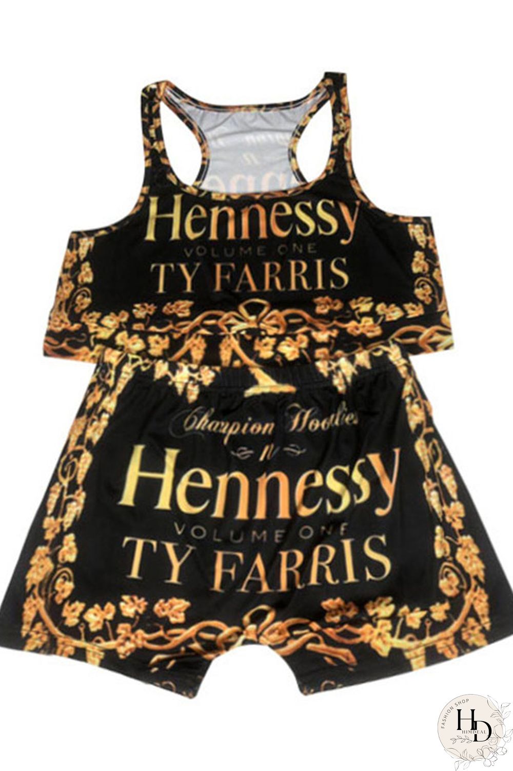 Pink Sexy Europe and America Print Solid Straight Sleeveless Two Pieces