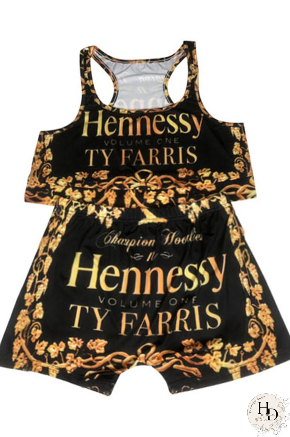 Pink Sexy Europe and America Print Solid Straight Sleeveless Two Pieces