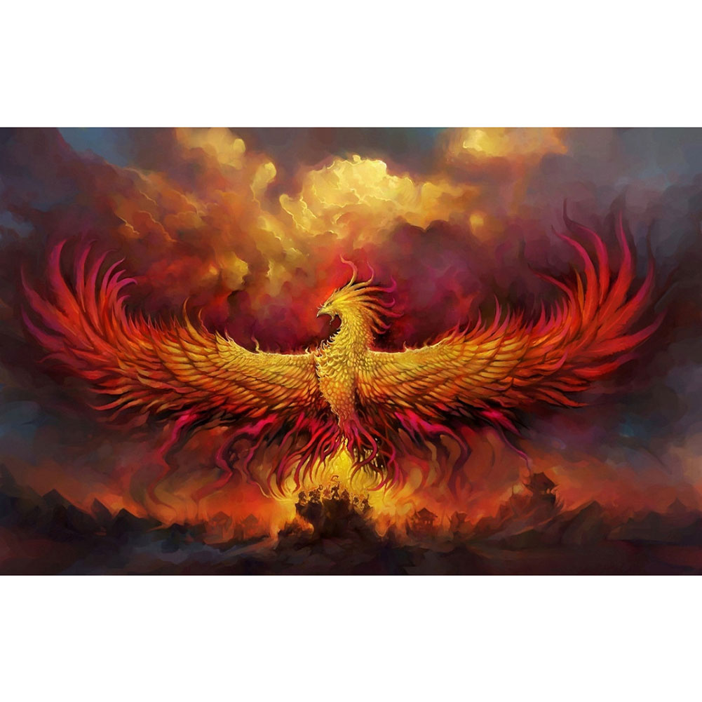 Fire Phoenix-Paint by Numbers-60x40cm