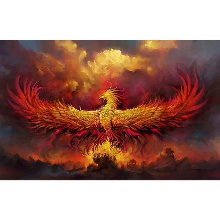 Flaming Phenix - Paint By Numbers(60*40cm)