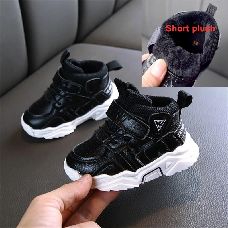 AOGT 2021 Autumn Baby Girl Boy Toddler Shoes Infant Casual Walkers Shoes Soft Bottom Comfortable Kid Sneakers Black White