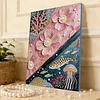 DIY Pearl Painting Ocean Fish for Home Wall Decor with Frame(40x30cm)