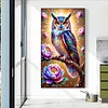 (40*70cm)Owl - Full Round Drill Diamond Painting