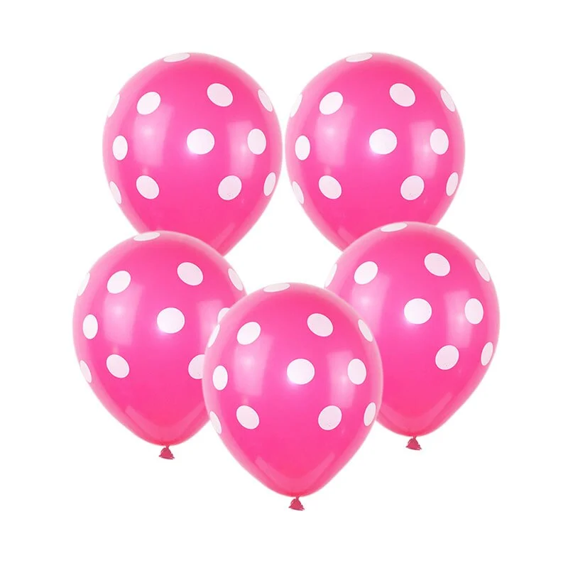 10Pcs/lot 12inch Multicolor Polka Dot Balloons Inflatable Latex Balloons for Wedding Birthday Party Baby Shower Decoration Cheap