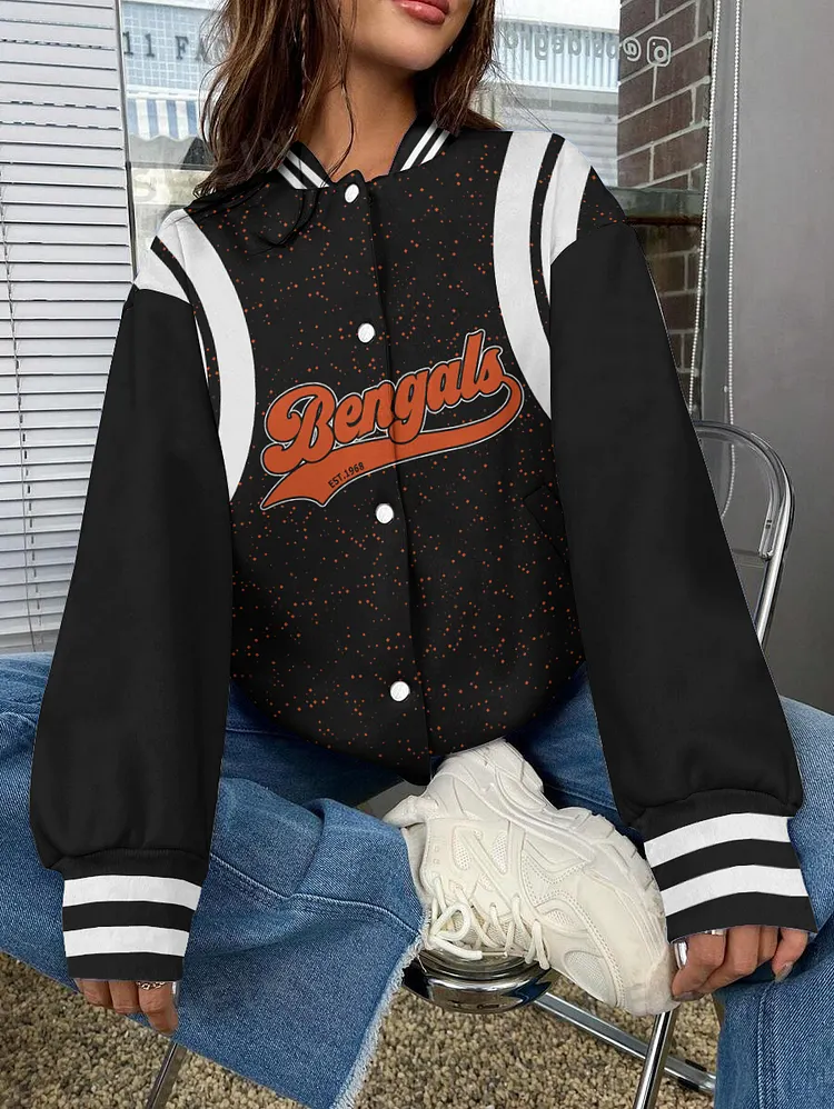 Cincinnati Bengals National Football League 2024 Make Your Mark Unisex Varsity Jacket