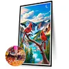 (40*70cm)Cardinals Landscape - Full Round Drill Diamond Painting