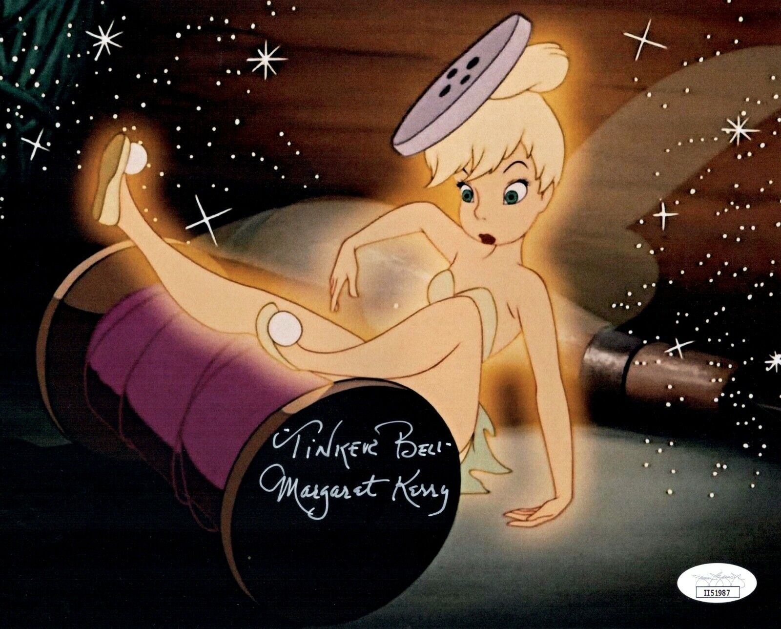 MARGARET KERRY Signed TINKER BELL Peter Pan 8x10 Photo Poster painting Autograph JSA COA Cert