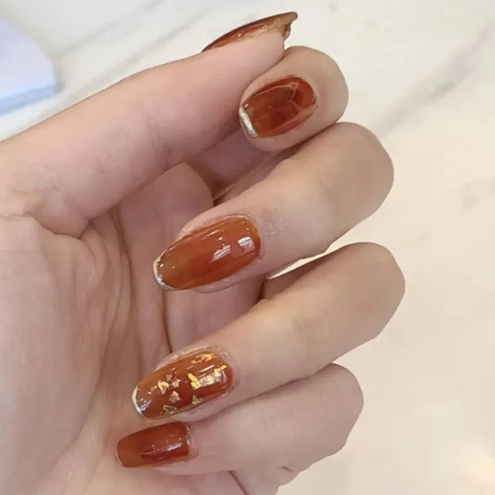 24Pcs Heart Detachable Ballerina False Nails With Butterfly Decorate Full Cover Artificial Wearable Coffin Press On Nails Tips-Nail Inspo
