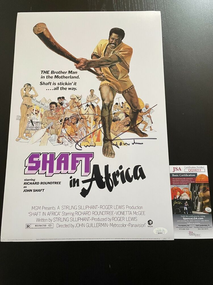 RICHARD ROUNDTREE SIGNED 12X18 Photo Poster painting  AUTOGRAPHED SHAFT  3