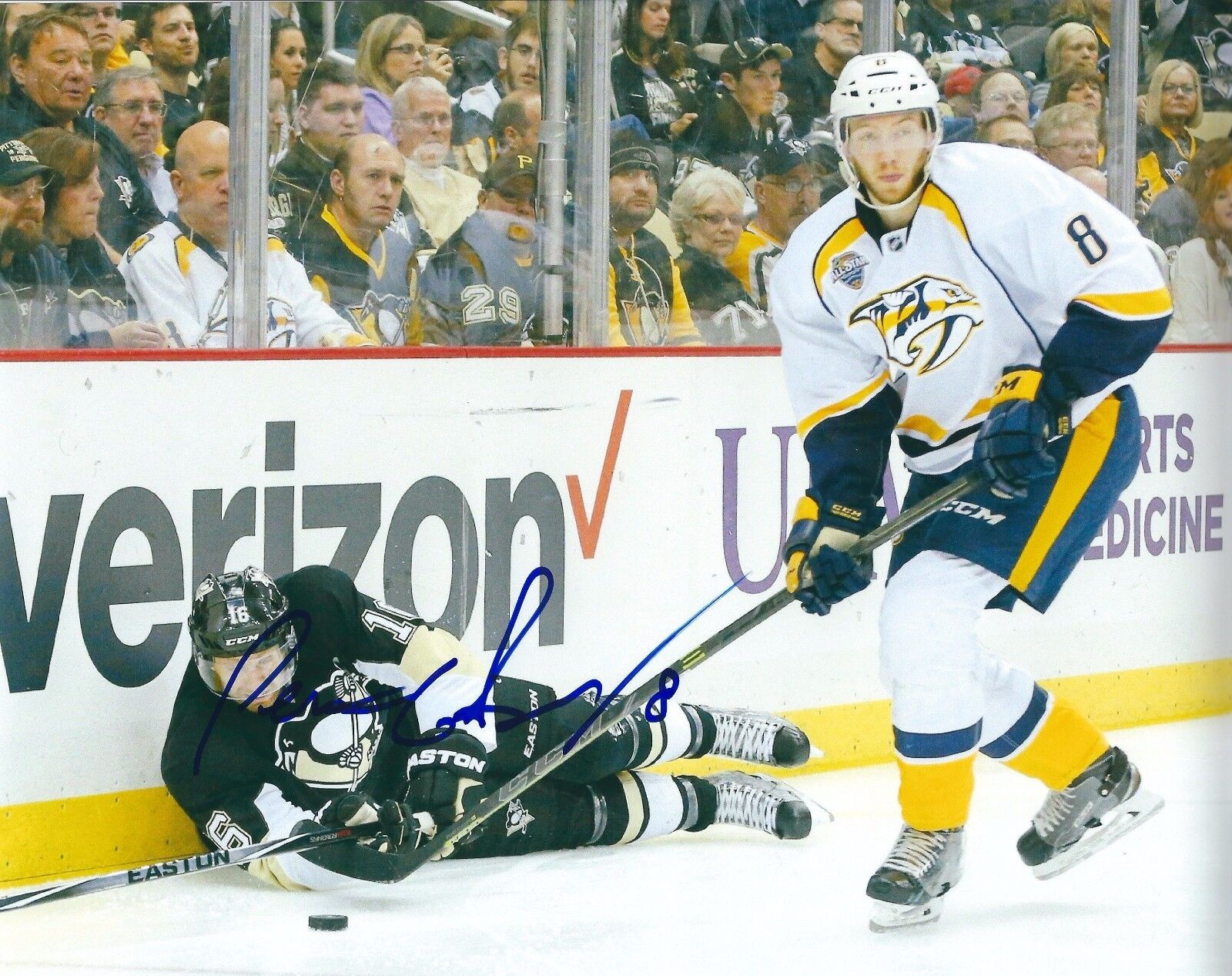 Signed 8x10 PETTER GRANBERG Nashville Predators Photo Poster painting - COA