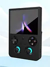 Silicone Protective Case for ANBERNIC RG477V Handheld Game Console Washable Soft Silicone Cover with Lanyard Includes 4 Button Caps Anti-Scratch