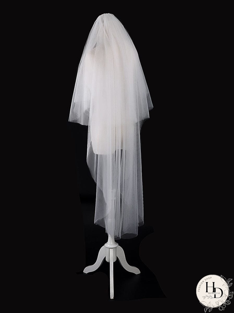 Sophisticated Bridal Mesh Veil