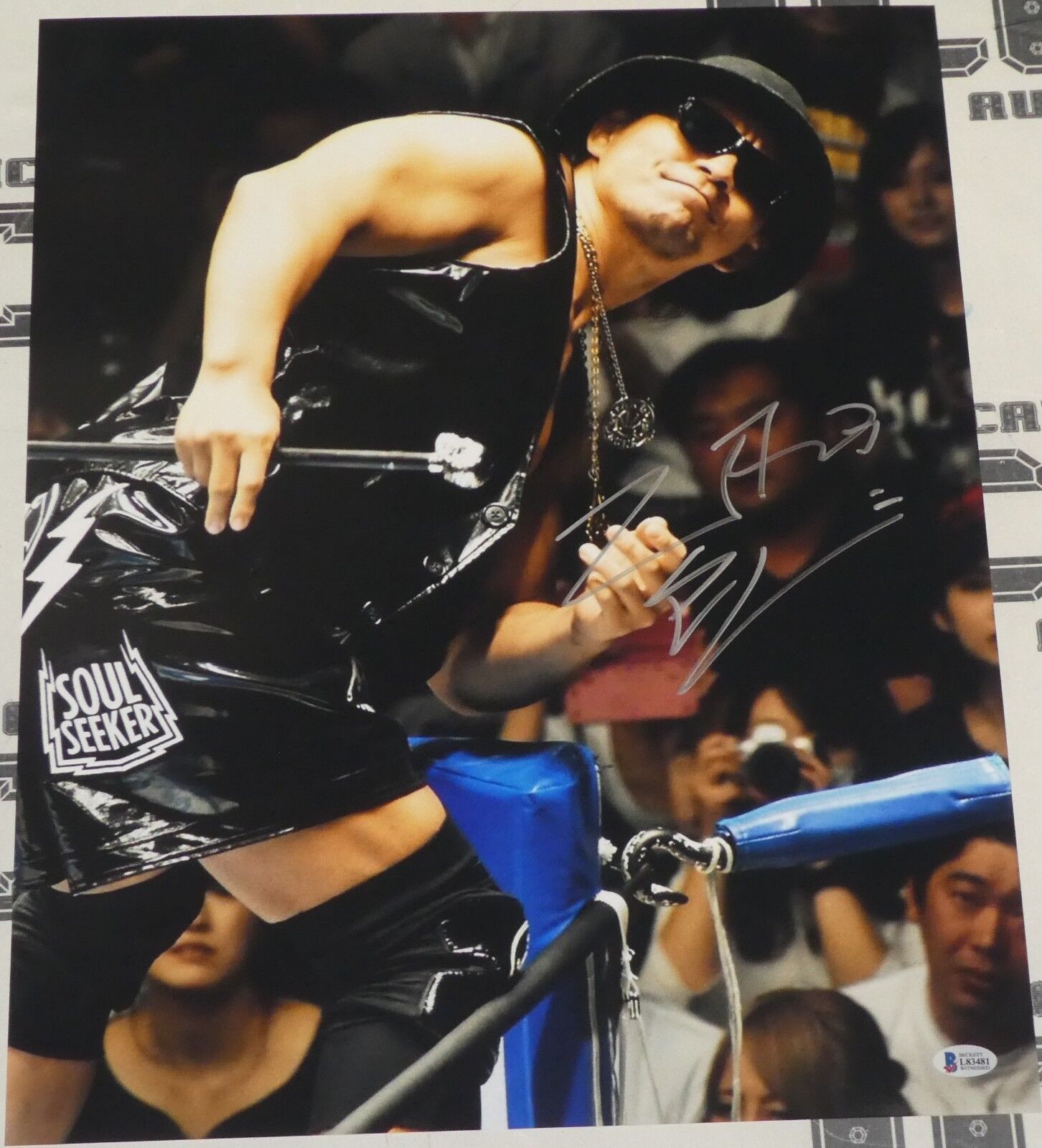 Yujiro Takahashi Signed 16x20 Photo Poster painting BAS COA Bullet Club New Japan Pro Wrestling