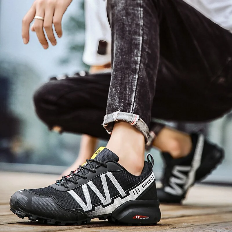 Men Hiking Shoes Waterproof Leather Shoes Climbing & Fishing Boots New Outdoor Sports Trainers High Top Winter Trekking Sneakers