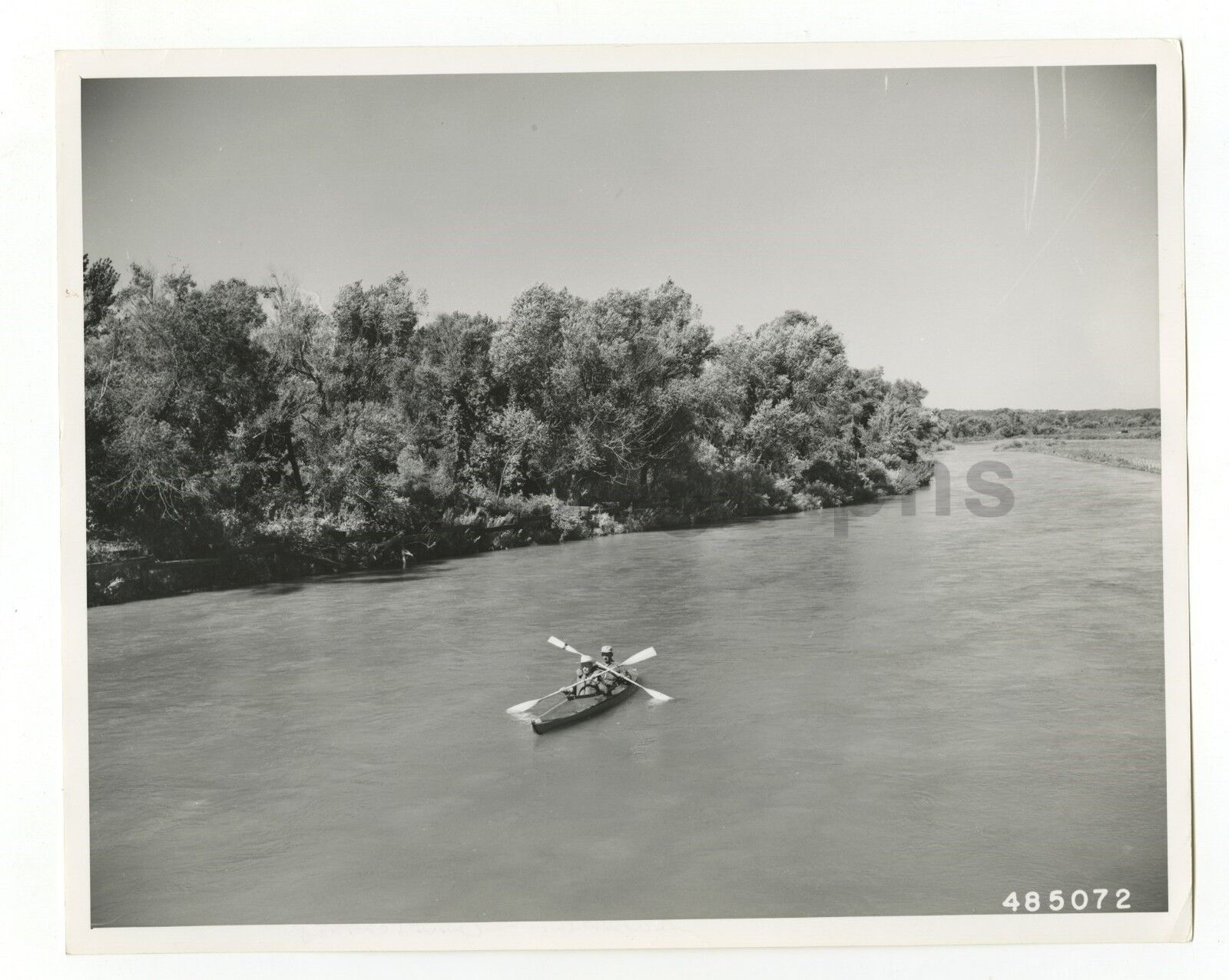 Nebraska History - Vintage 8x10 Photo Poster painting by Bluford W. Muir - Loup River, 1957