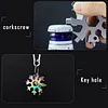 3PCS18-in-1 Snowflake keychain Multi-Tool Screwdriver, Stainless Steel Die Casting 18-1 Multitool Snow Tool 