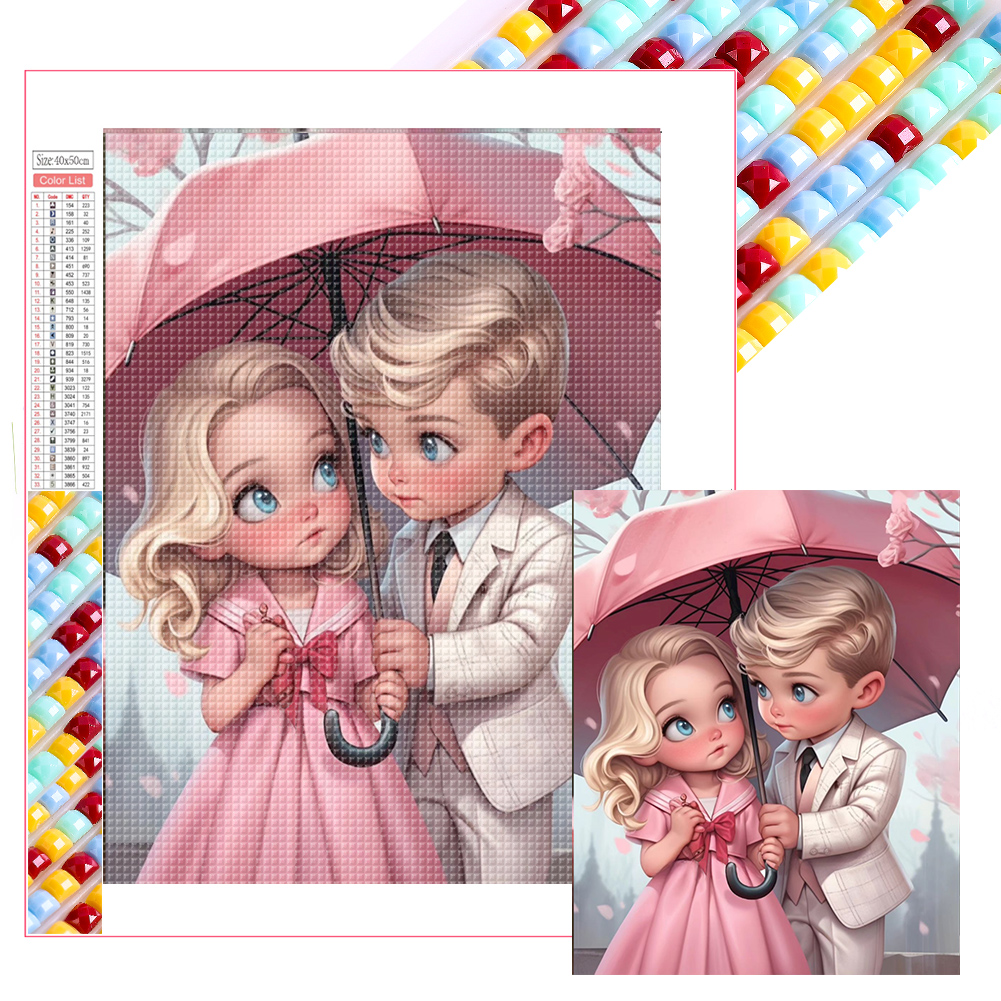 Valentine'S Day Couple 40*50cm(picture) full square drill diamond painting