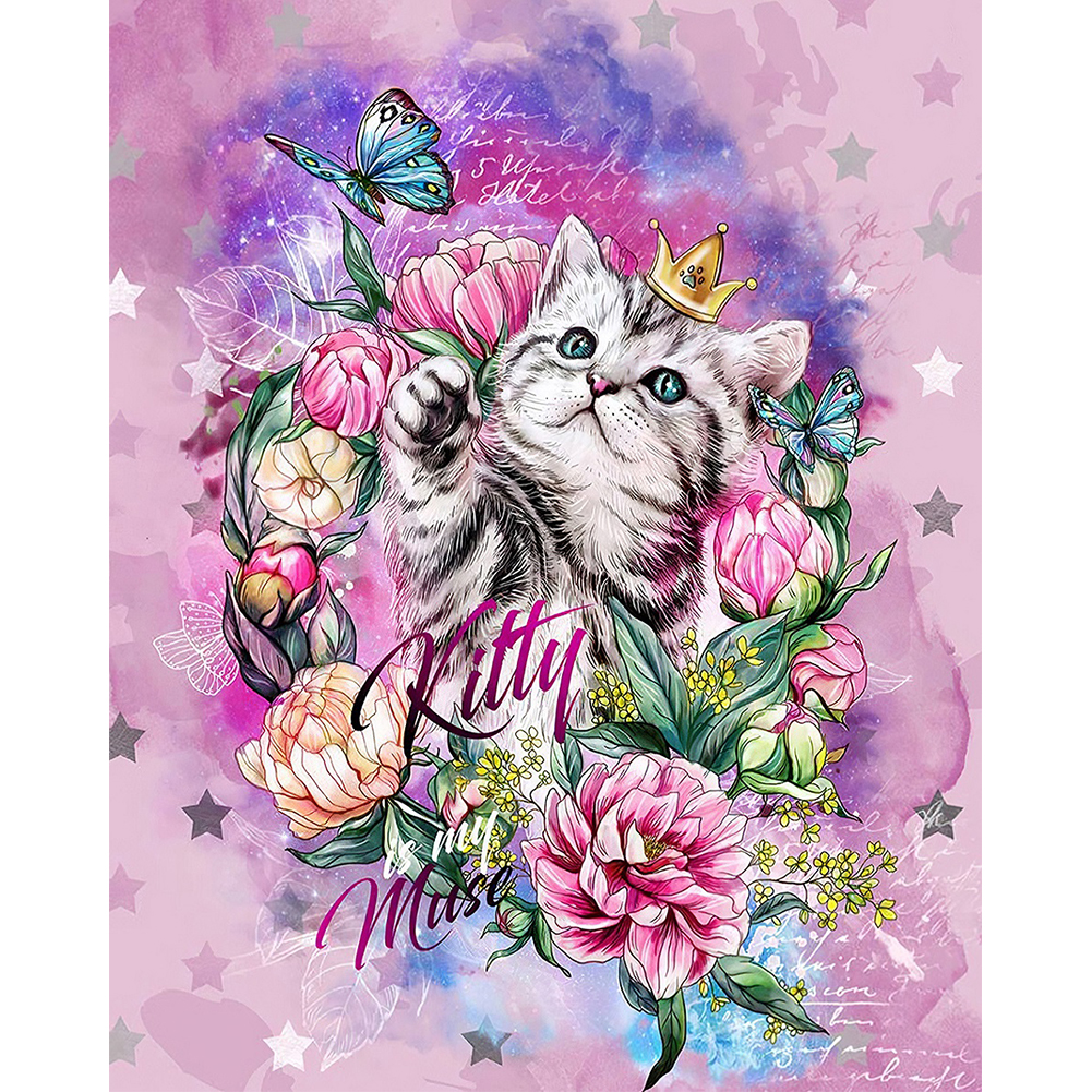 

Cat - Round Drill Diamond Painting - 30*40CM, 501 Original