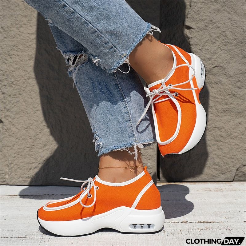 Spring Casual Thick Sole Sports Shoes for Lady