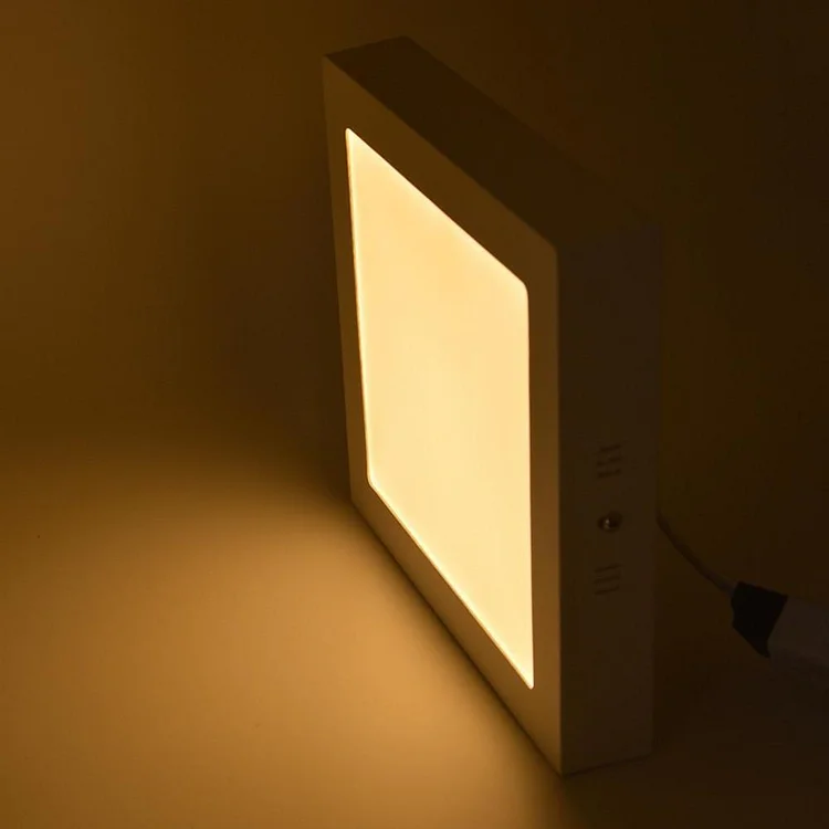 Square Metal Plastic LED White Modern Bathroom Ceiling Lights Flush Mount Lighting - Appledas
