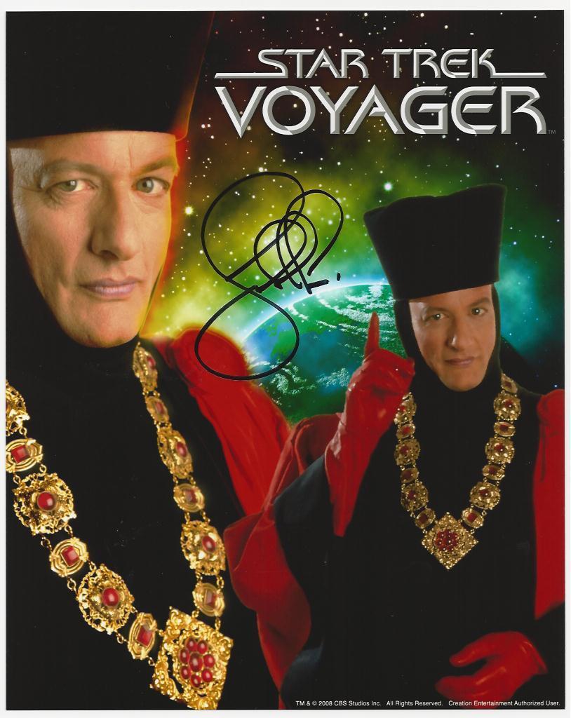 John de Lancie - Star Trek VOY signed Photo Poster painting