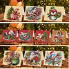 (US Only)10pcs DIY Diamond Art Greeting Cards Congratulations Cards & Gifts (Christmas)