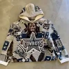 Cowboys print tapestry hoodie