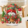 Diamond Painting Acrylic Single Sided Christmas in December Gnome Ornaments Tabletop Home Office Decor