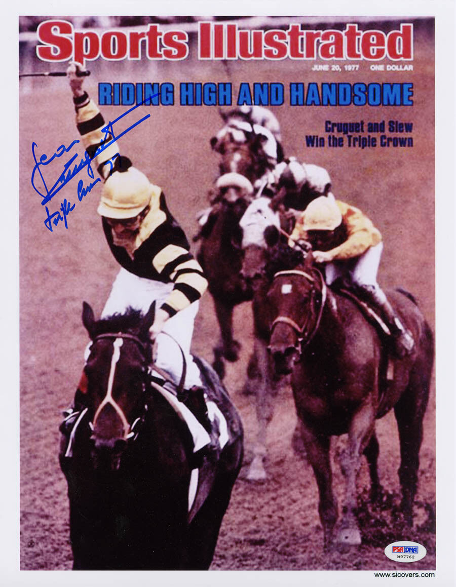 Jean Cruguet SIGNED Sports Illustrated Print Triple Crown 77 PSA/DNA AUTOGRAPHED