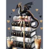 Black Dragon Book-11CT Stamped Cross Stitch 40*50cm tapestrymarket