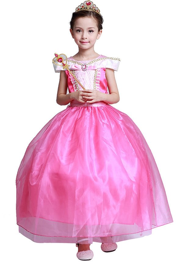 Kids Sleeping Beauty Princess Aurora Costume-elleschic