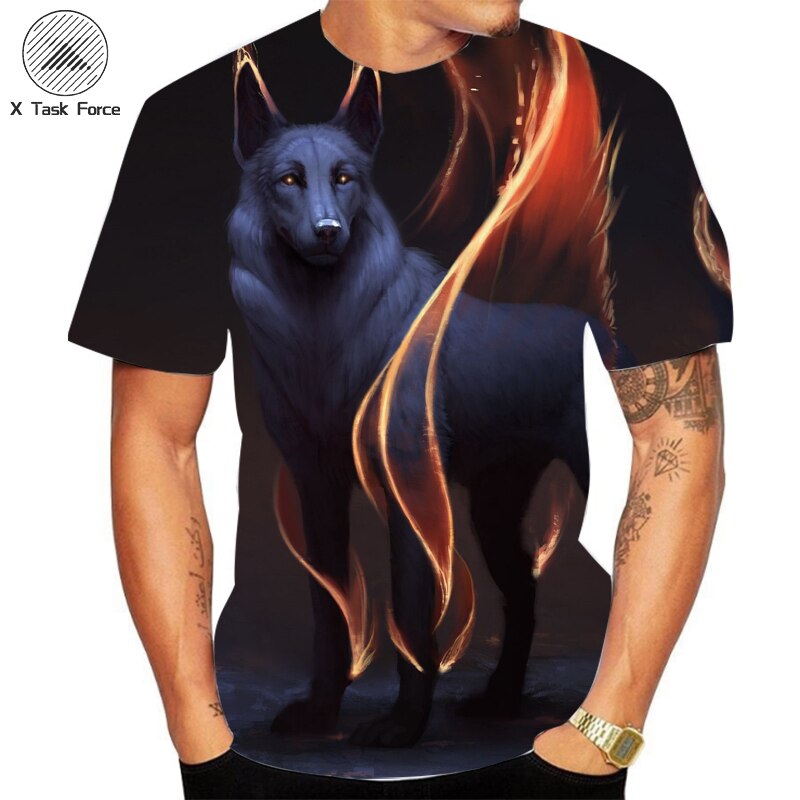 

Wolf - 3D Printed Men T Shirt, Xl, 501 Original