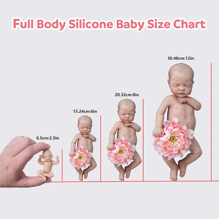 6½ inch Full Body Silicone Baby Doll offers